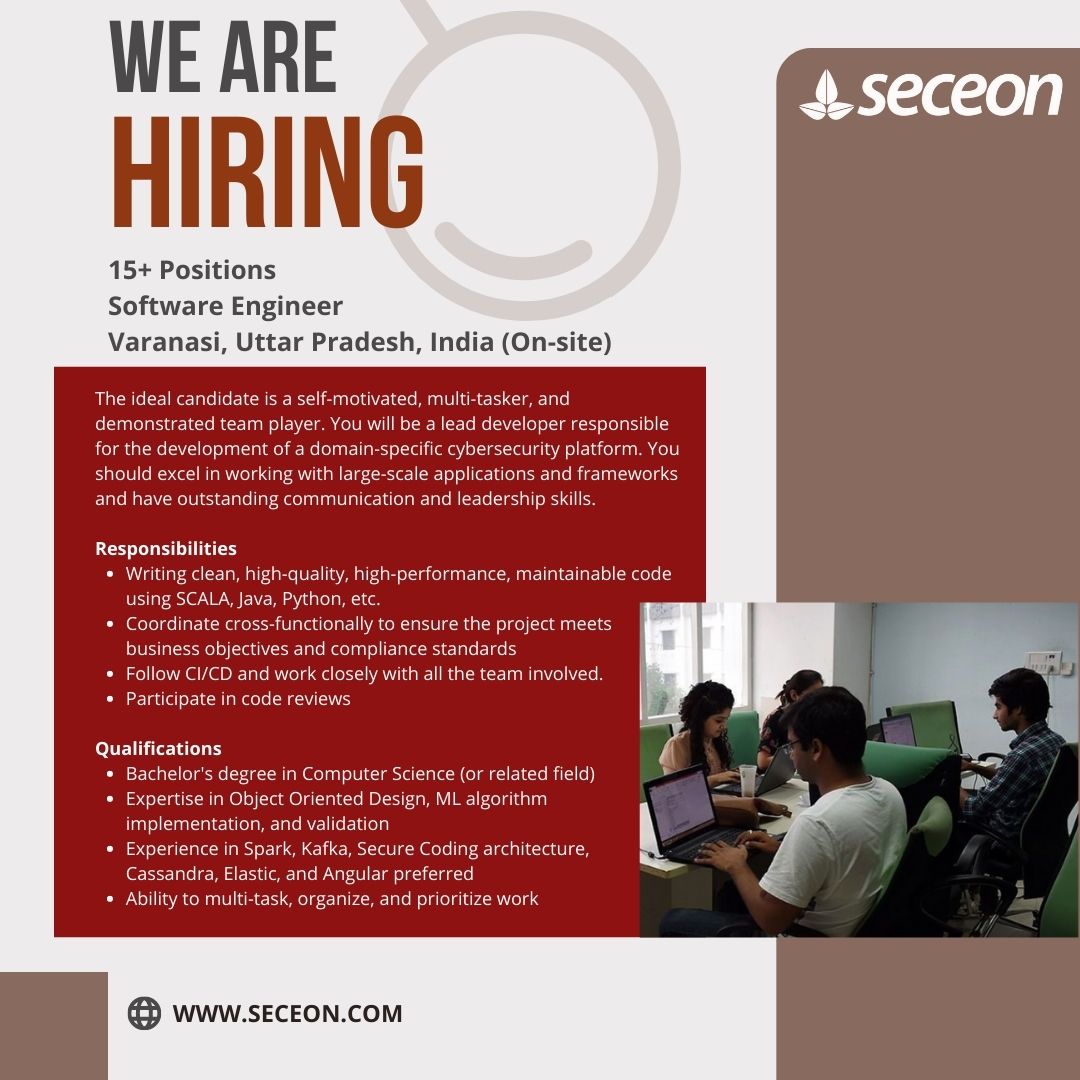 seceon hiring software enginner