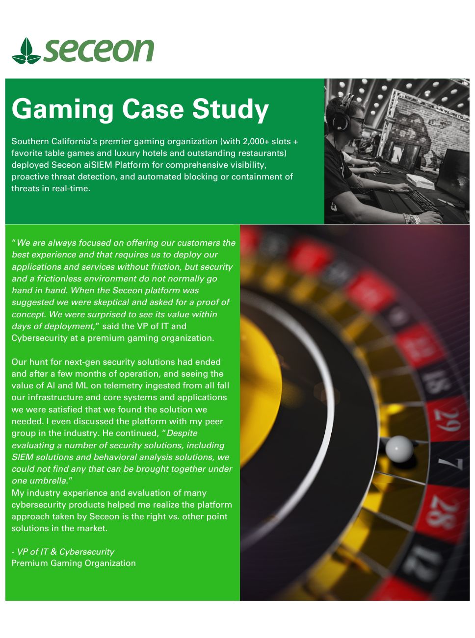 Gaming Case Study