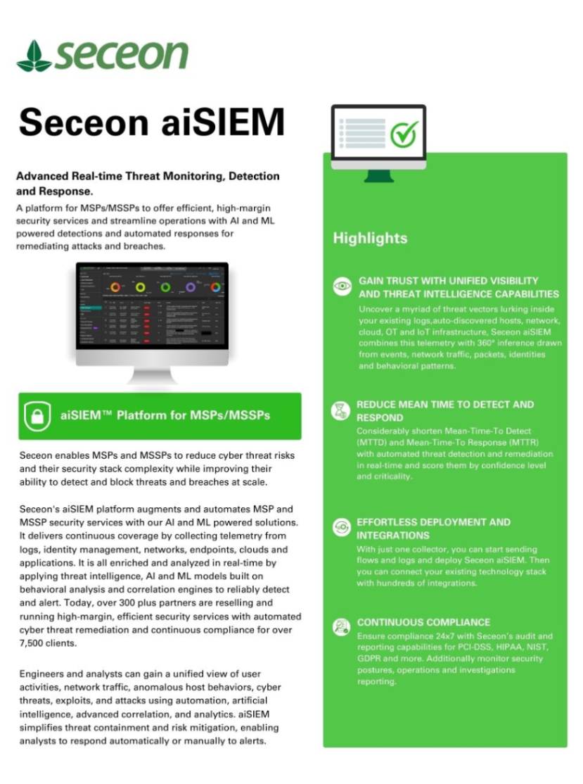 Seceon-aiXDR-Threat-Detection-Response-Platform-Datasheet